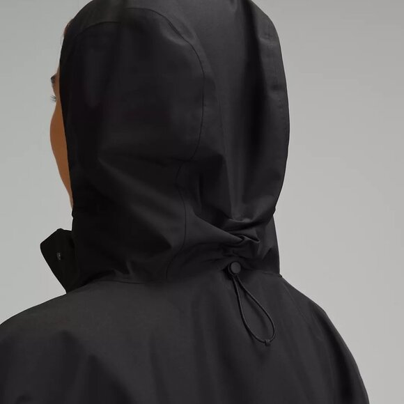 Lululemon Mid-Length Waterproof Rain Coat - size Medium - Black - Picture 7 of 16